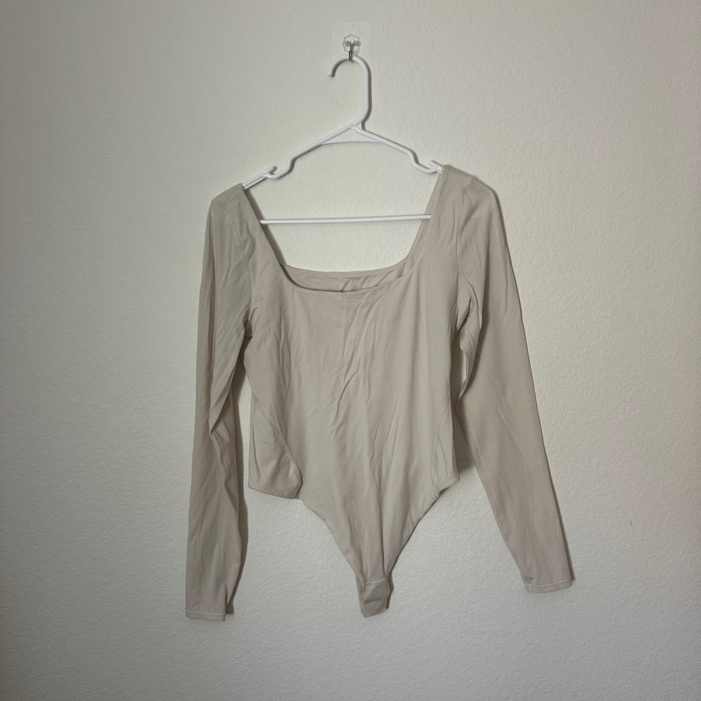 Lululemon nulu bodysuit in bone